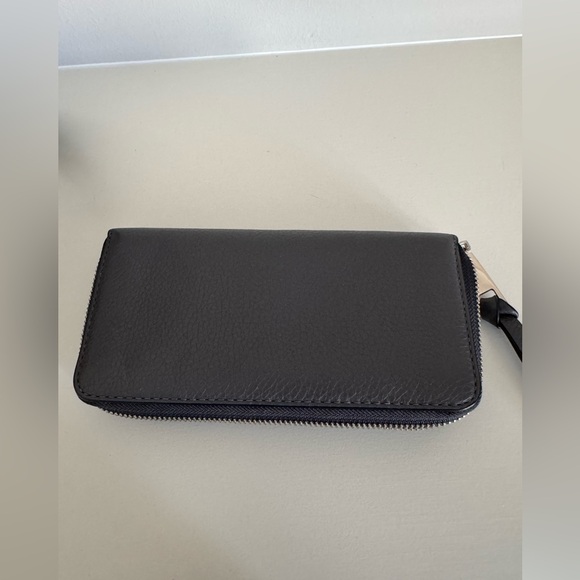 Marc Jacobs Recruit Nomad Mink Gray-Taupe Pebbled Leather Wallet - Picture 4 of 8